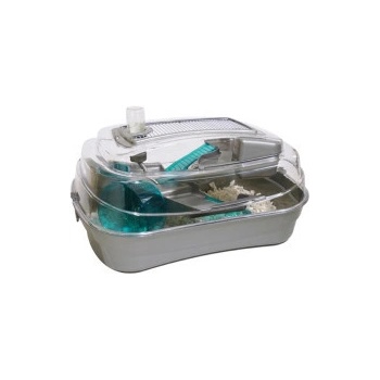 Rosewood Klec hlod. křeček plast Abode stříbrá/zelená 55 x 39 x 26,5 cm