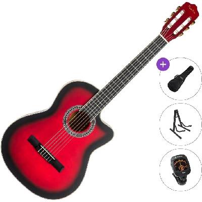 Pasadena PCC-10 Standard SET 4/4 Red Burst Класическа китара