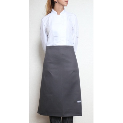 Profikuchar.cz zástěra nízká 100% bavlna šedá PRO-201007