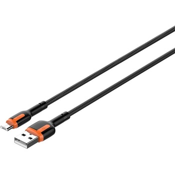 LDNIO Кабел LDNIO LS532, USB към MicroUSB, 2m, сиво-оранжев (LS532 micro)