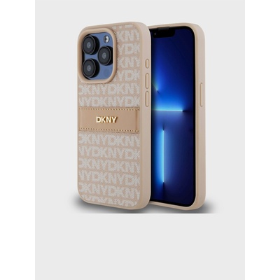 DKNY PU Leather Repeat Pattern Tonal Stripe Back Cover за iPhone 14 Pro Pink DKNY DKNY | Rozov | ЖЕНИ | UNI