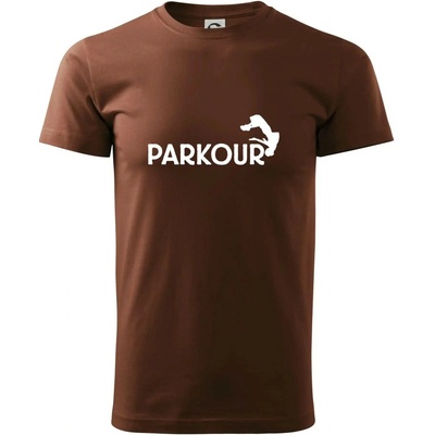 Parkour salto tričko Čokoládová