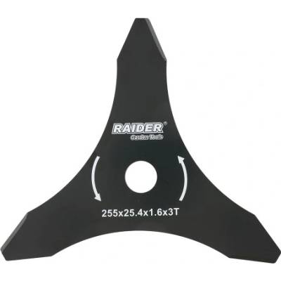 Raider Нож за тример с 3 режещи зъба, 255x25.4 мм, RAIDER (142101)