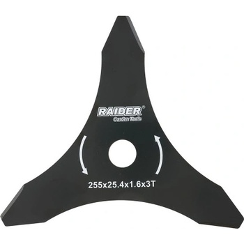 Raider Нож за тример с 3 режещи зъба, 255x25.4 мм, RAIDER (142101)