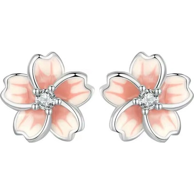 Grace Silver Jewellery stříbrné náušnice třešňové květy stříbro 925/1000 E-SCE1673/313