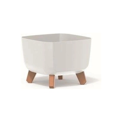 Prosperplast Květináč GRACIA SQUARE bílý 29 x 29 x 22cm