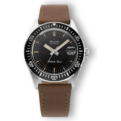 Nivada Grenchen Antarctic 32038A Brown Leather