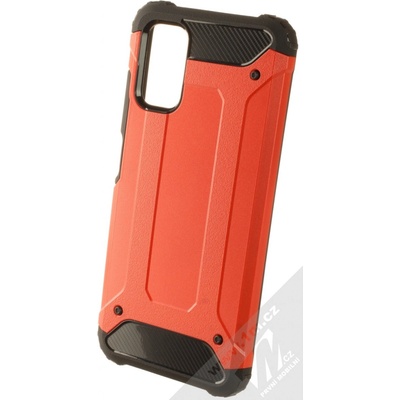 Pouzdro 1Mcz Armor odolný Xiaomi Redmi Note 10 5G, Poco M3 Pro šípkově červené černé