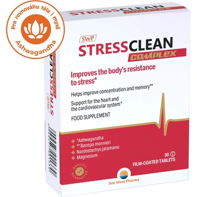 SWP Stressclean Complex Ashwagandha proti stresu Bacopa Nard