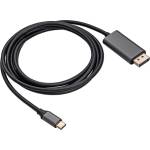 Akyga USB тип C / DisplayPort кабел, 1, 8 м - AK-AV-16 (AK-AV-16)