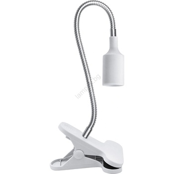 Kobi Гъвкава настолна лампа с клипс PLANTY 1xE27/30W/230V бяла (KB0428)