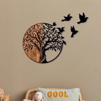 Image 1 of Asir Декорация за стена 71x92 см дърво дърво/метал (AS1472)