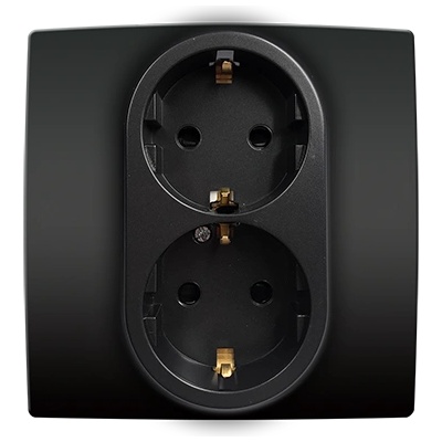 ELMARK City ДbОЕН КОНТАКТ ШУКО С ВИНТ АНТРАЦИТ (193371s)