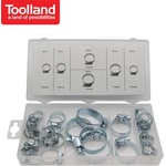 ToolLand Комплект скоби за маркучи 26 части / Toolland HAS04 / (TLN HAS04)