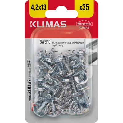 Klimas Wkret-Met 4,2x13mm - 35 ks - Samovrtná skrutka s plochou hlavou a vrtáčikom, BWSPC