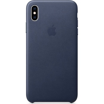 Apple Оригинален гръб Apple Leather Cover за iPhone XS Max - Син, MRWU2ZM/A