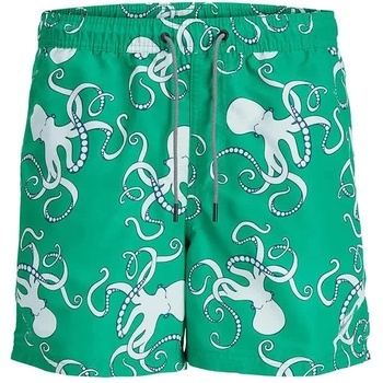 JACK & JONES Бански гащета Jack & jones Fiji Aop swimming shorts - Green (Green Bee)