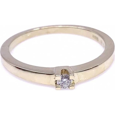 Diante Zlatý prsten s briliantem 83000396