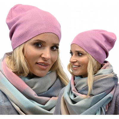 Fashionweek dámská čepice beanie šmoulinka ZIZI-P2 Růžová