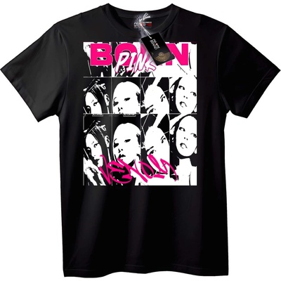NOONEBRAND Тениска BORN PINK VEXO - XS, White