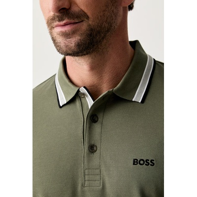 BOSS Green тениска с яка мъжка от памук Paddy (50469055)