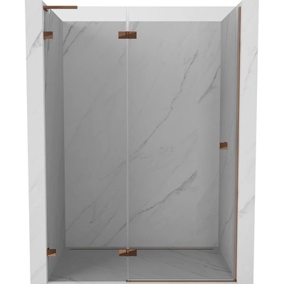 Mexen Lunar L лява врата за душ кабина 140 cm, прозрачна, розово злато - 834L-140-000-60-00-L (834L-140-000-60-00-L)