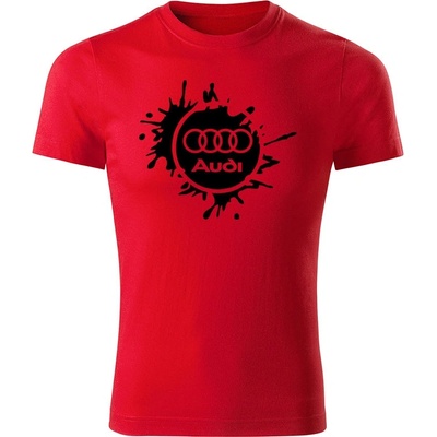 Tričko Audi Splash pánske tričko červené čierne