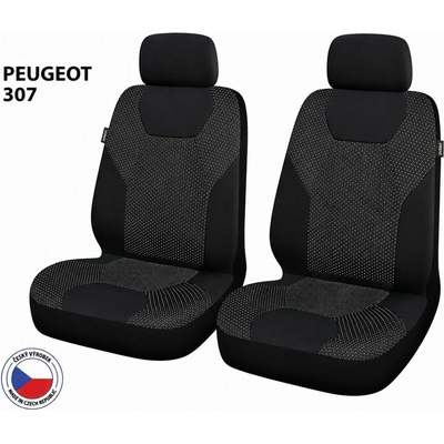 Autopoťah CAPPA Perfetto ZL Peugeot 307, čierne/sivé