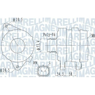 generátor MAGNETI MARELLI 063732142010