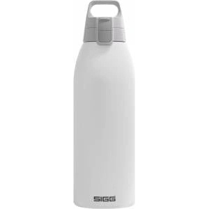 SIGG - Insulated drinking bottle - Thermos bottle Shield Therm One White - carbonated drinks - leak-proof - dishwasher safe - BPA-free - 90% recycled stainless steel - white - 1.5L - 6167.90