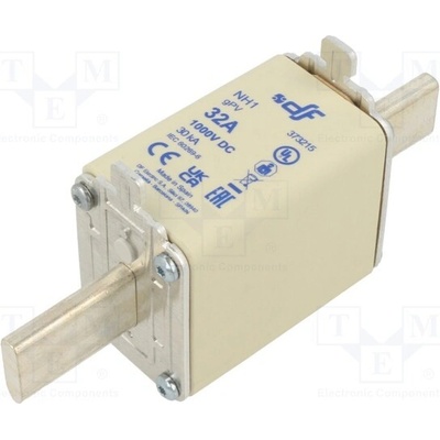 DF ELECTRIC 373215 Pojistka: tavná; 32A; 1kVDC; gPV; keramická; NH1