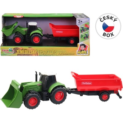 Farm Collection Traktor s přívěsem se zvukem a světlem
