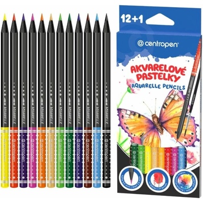 Centropen akvarelové pastelky 12 barev 9523