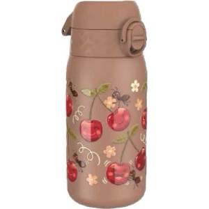 ION8 Бутилка за вода Ion8 Print, метална, 400ml, ЧЕРЕШИ (32032-А-ЧЕРЕШИ)