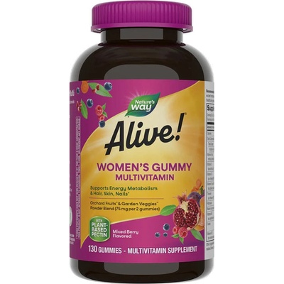 Natures Way Alive! Women’s Gummy Multivitamin mixed berry 130 želé