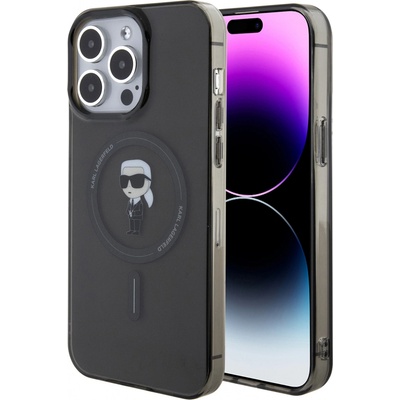 Karl Lagerfeld iPhone 15 Pro Max IML Ikonik MagSafe čierne