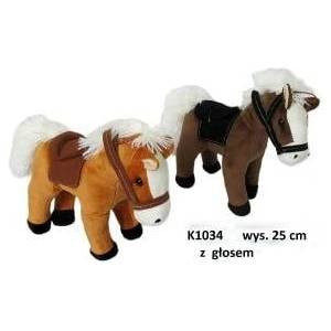 SUN-DAY Mascot Horse with sound 25cm 2 colors 138972 Sunday mix price for 1 piece