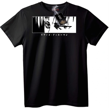 NOONEBRAND Тениска Леви Акерман - M, Black