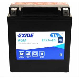 Exide Bike 14Ah 215A left+ YTX16-BS
