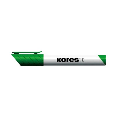 Kores Permanentný popisovač K-MARKER na biele tabule a flip charty, okrúhly hrot 3 mm, zelený