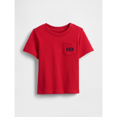 Бебешка тениска с джоб Gap GAP | Cherven | Момчешки | 12-18 месеца