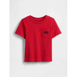 GAP Бебешка тениска с джоб Gap GAP | Cherven | Момчешки | 12-18 месеца