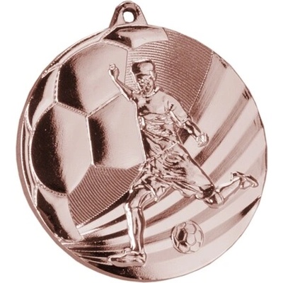 MMC5055/B Medaila futbal pr.50 mm hr.3 mm bronz 5x0 3 cm