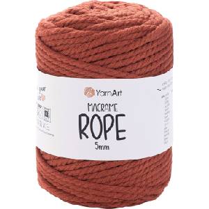 YARNART Macrame Rope 5 mm 85 m 785 Light Red юта (Macrame Rope 5 mm 785)