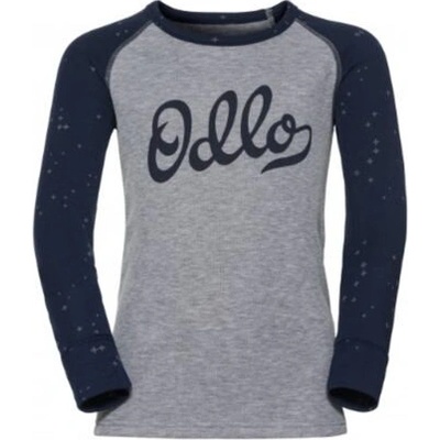 ODLO Shitr WARM TREND KIDS šedo modré