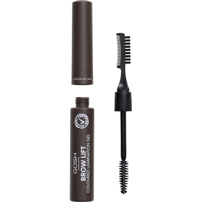 GOSH COPENHAGEN Brow Lift Coloured Lamination Gel laminační gel na obočí 002 Dark Brown 6 ml