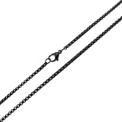 BM Jewellery Řetízek black z chirurgické oceli S11091040