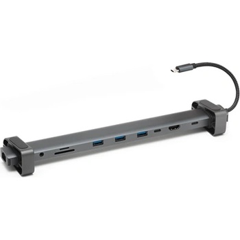 Bluestork USB хъб - HUB-OFFICE-PRO (USB-C към 3xUSB-A 3.0 порт + 1xUSB-C + 1xHDMI + 1xRJ45, SD, TF 3.5 Jack, PD 100W) (HUB-OFFICE-PRO)