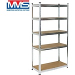 MMS Метален стелаж с МДФ рафтове mms 48220/ 5х175 кг (48220)