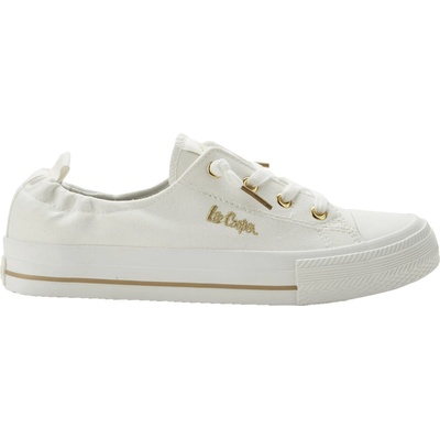 Lee Cooper LC FLEX CANVAS Bílá Zlatá